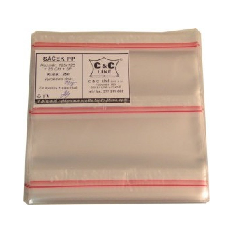 Pošetka PP 125x125+25CH+3P/70µm