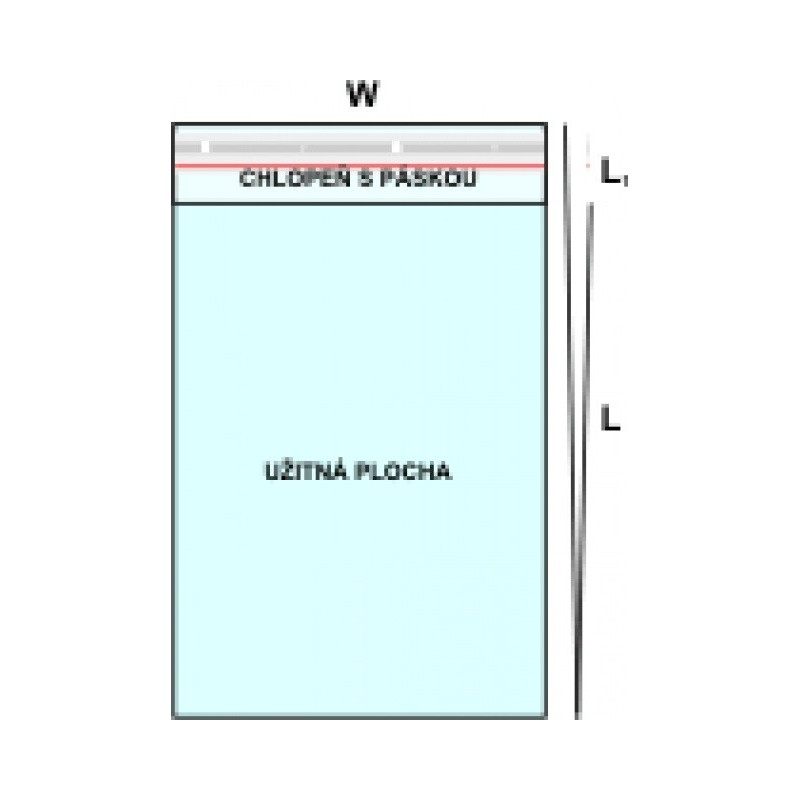 Sáček PP 215x300+25CHP/30μm - na A4