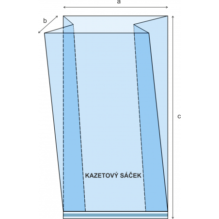Sáček BOPP 60x40x200/30μm (100ks)